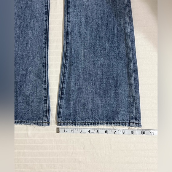 Pistola Jeans Stevie High Rise Wide Leg Flare Relaxed Blue Denim Size 25 - Picture 13 of 15